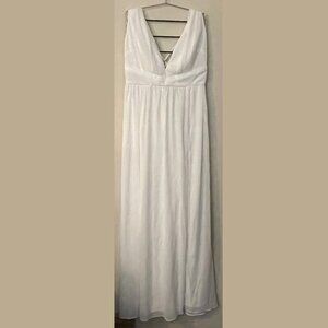 NWOT 1X Fashion Nova Eternity Maxi Dress in White